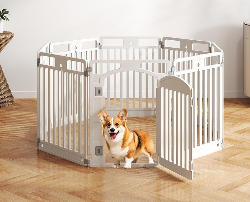 Sicherer Laufstall für Seniorhund – geschützter Ruhebereich